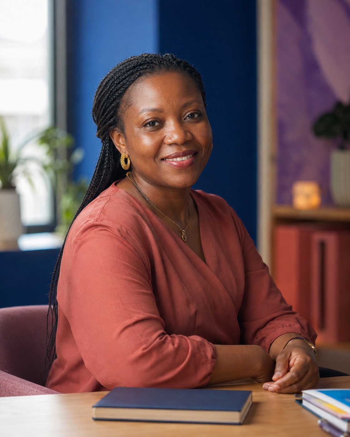 A welcoming Pleroma Academy advisor ready to help a new learner